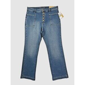Michael Kors Selma Bootcut High Rise Medium Wash Jeans Woman's 14 QS6906TL3X